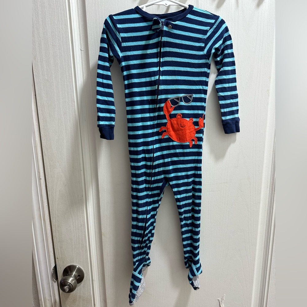 Toddler pajamas, Size 2T, Crab print.